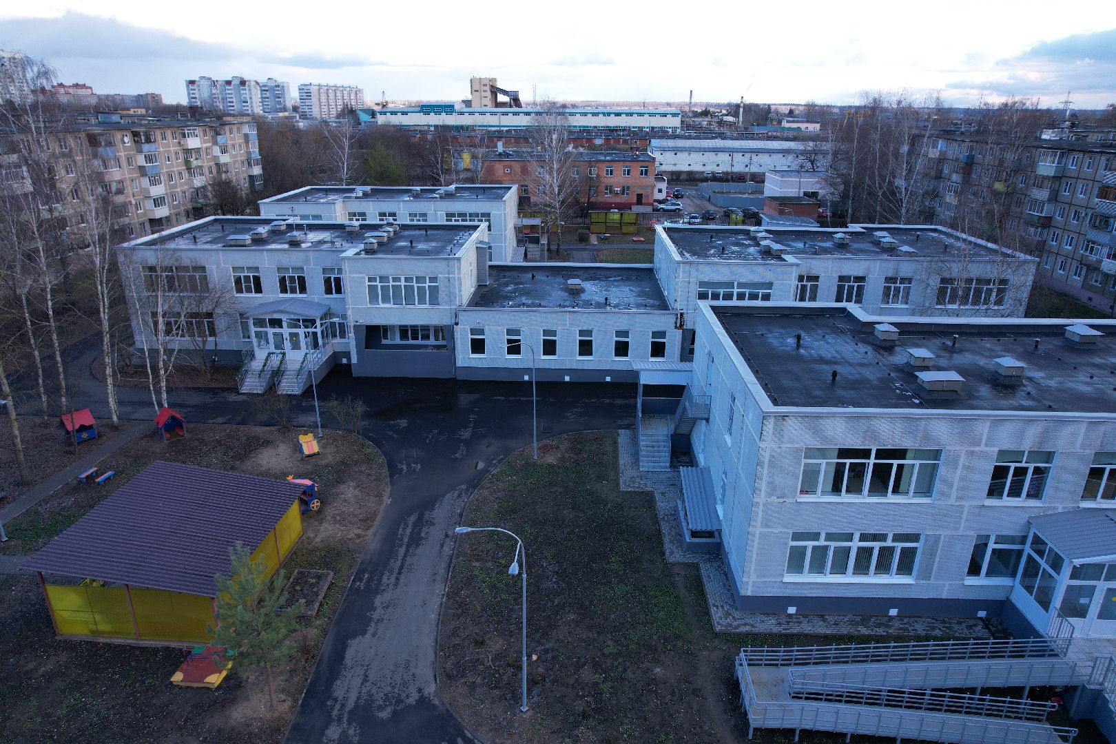 видео с коптера, школа, садик, серпухов,