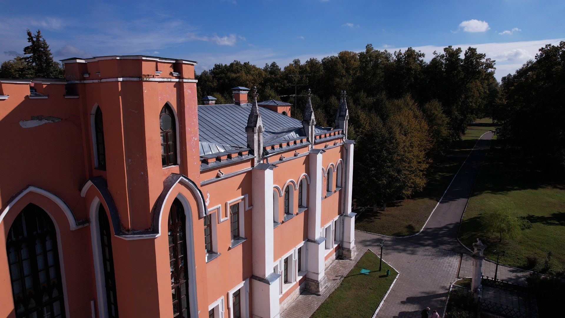 видео с коптера, марфино, усадьба,