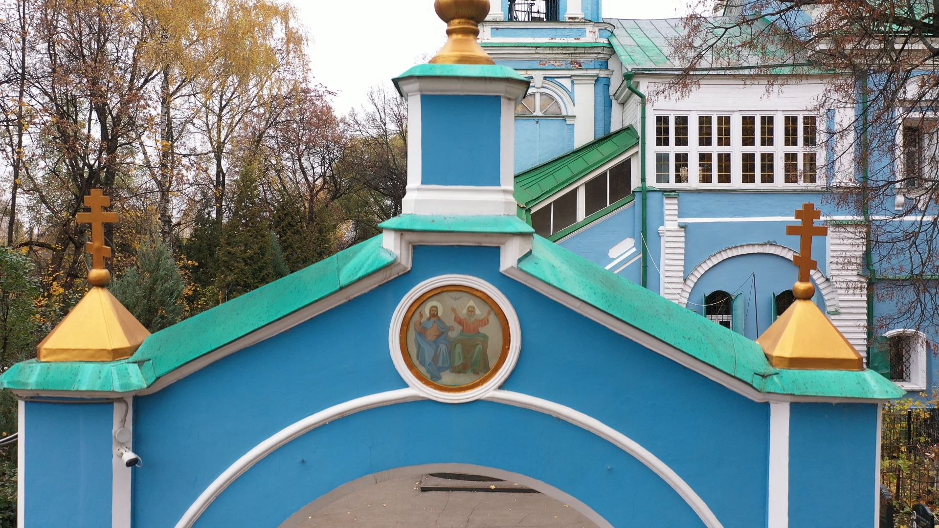 видео с коптера, храм, балашиха,