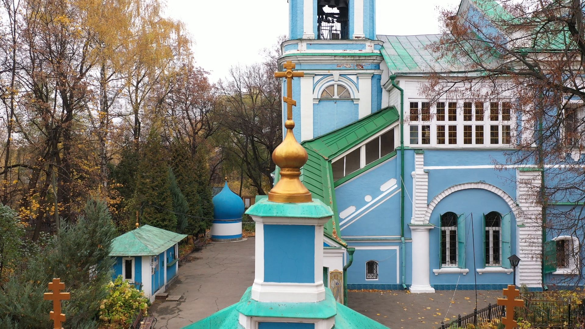 видео с коптера, храм, балашиха,