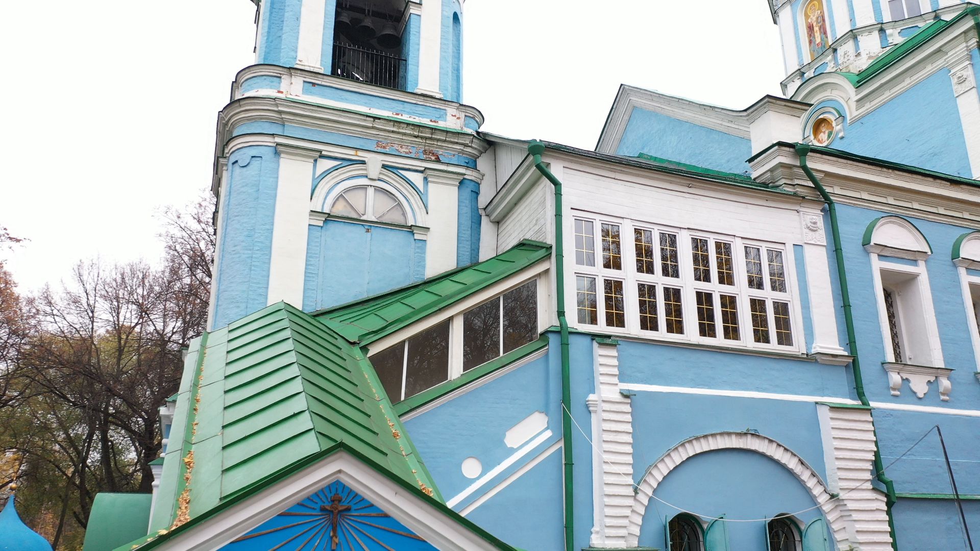 видео с коптера, храм, балашиха,