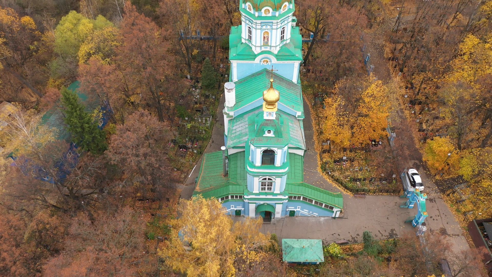 видео с коптера, храм, балашиха,