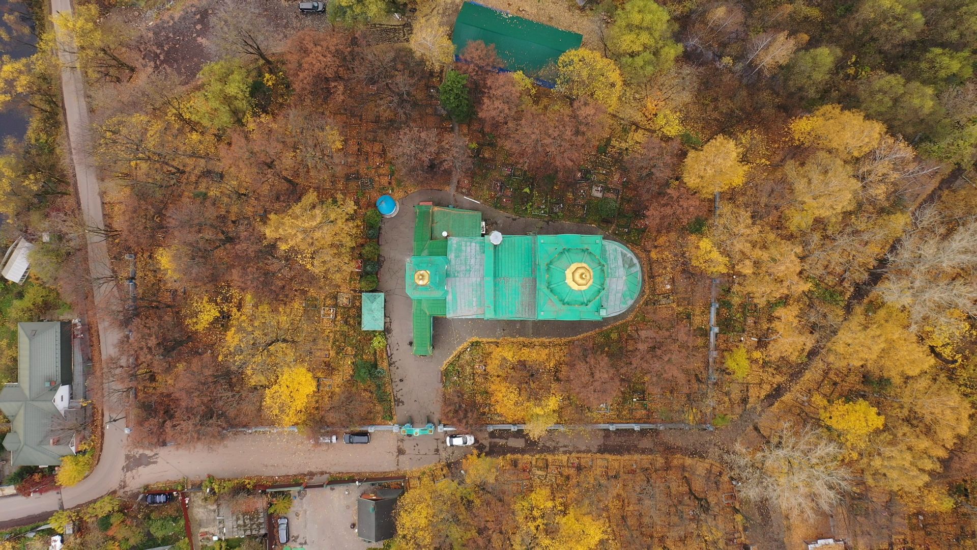 видео с коптера, храм, балашиха,