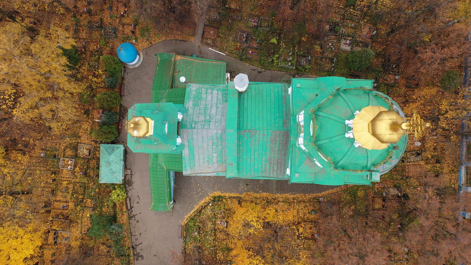 видео с коптера, храм, балашиха,