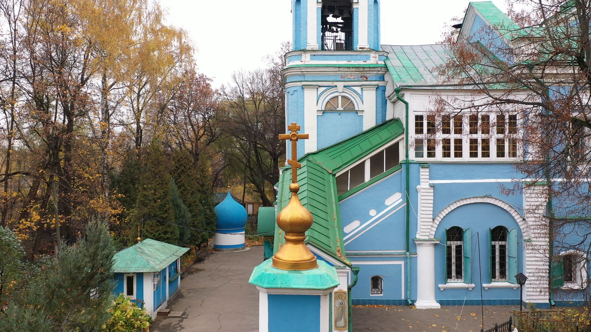 видео с коптера, храм, балашиха,