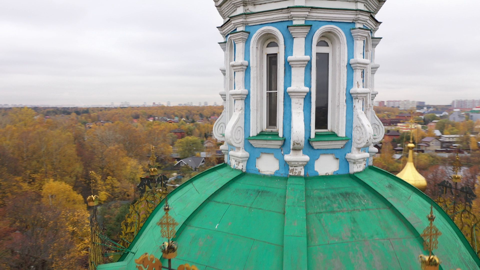 видео с коптера, храм, балашиха,