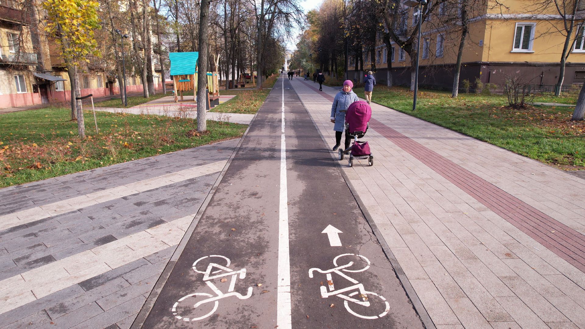 видео с коптера, котельники, сквер,