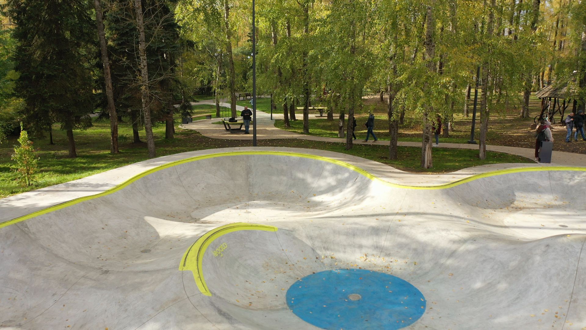 видео с коптера, парк, москворецкий,