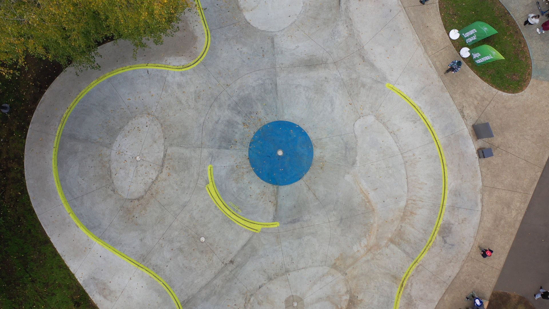 видео с коптера, парк, москворецкий,