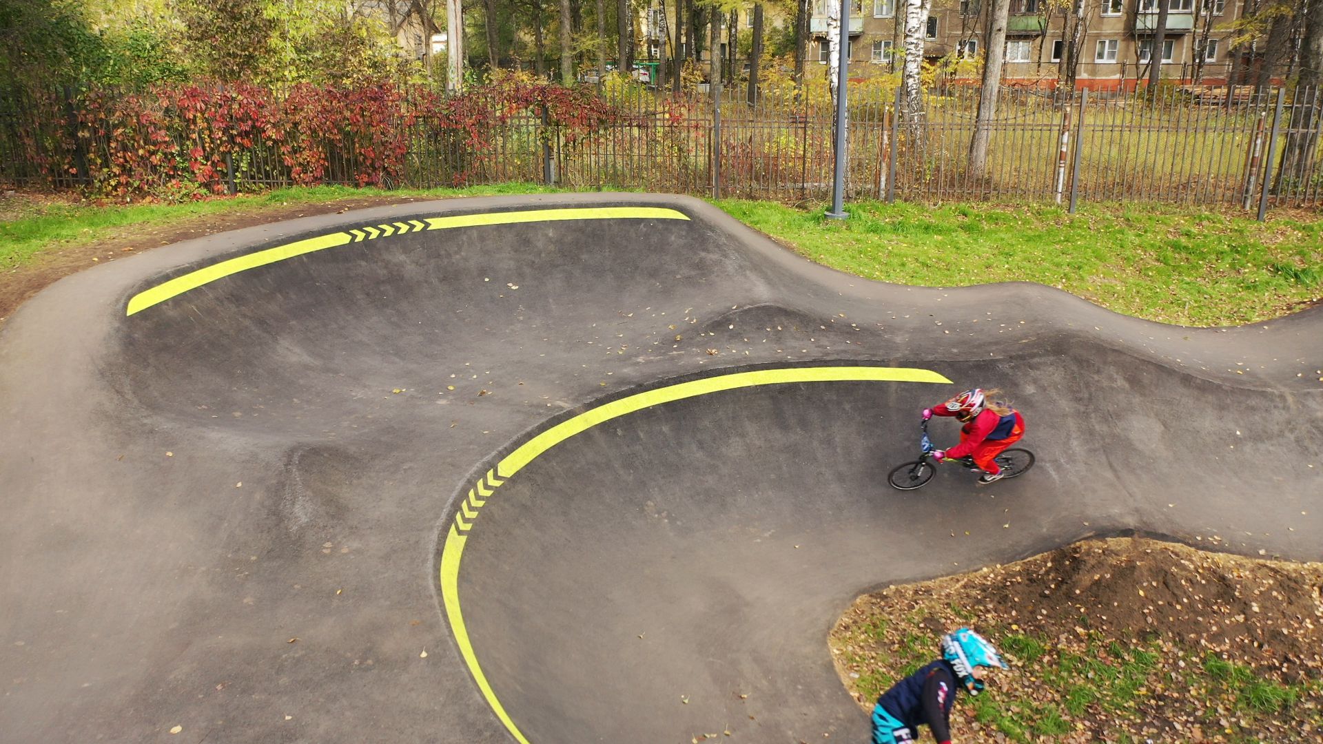 видео с коптера, парк, москворецкий,