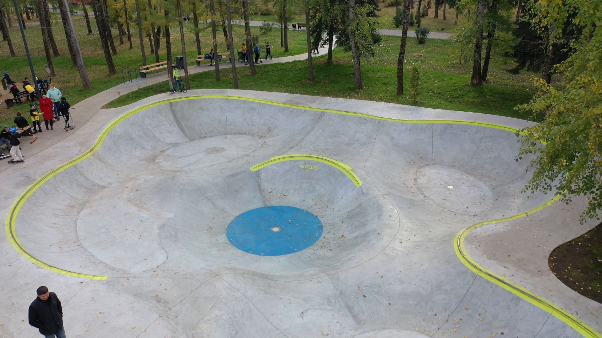 видео с коптера, парк, москворецкий,