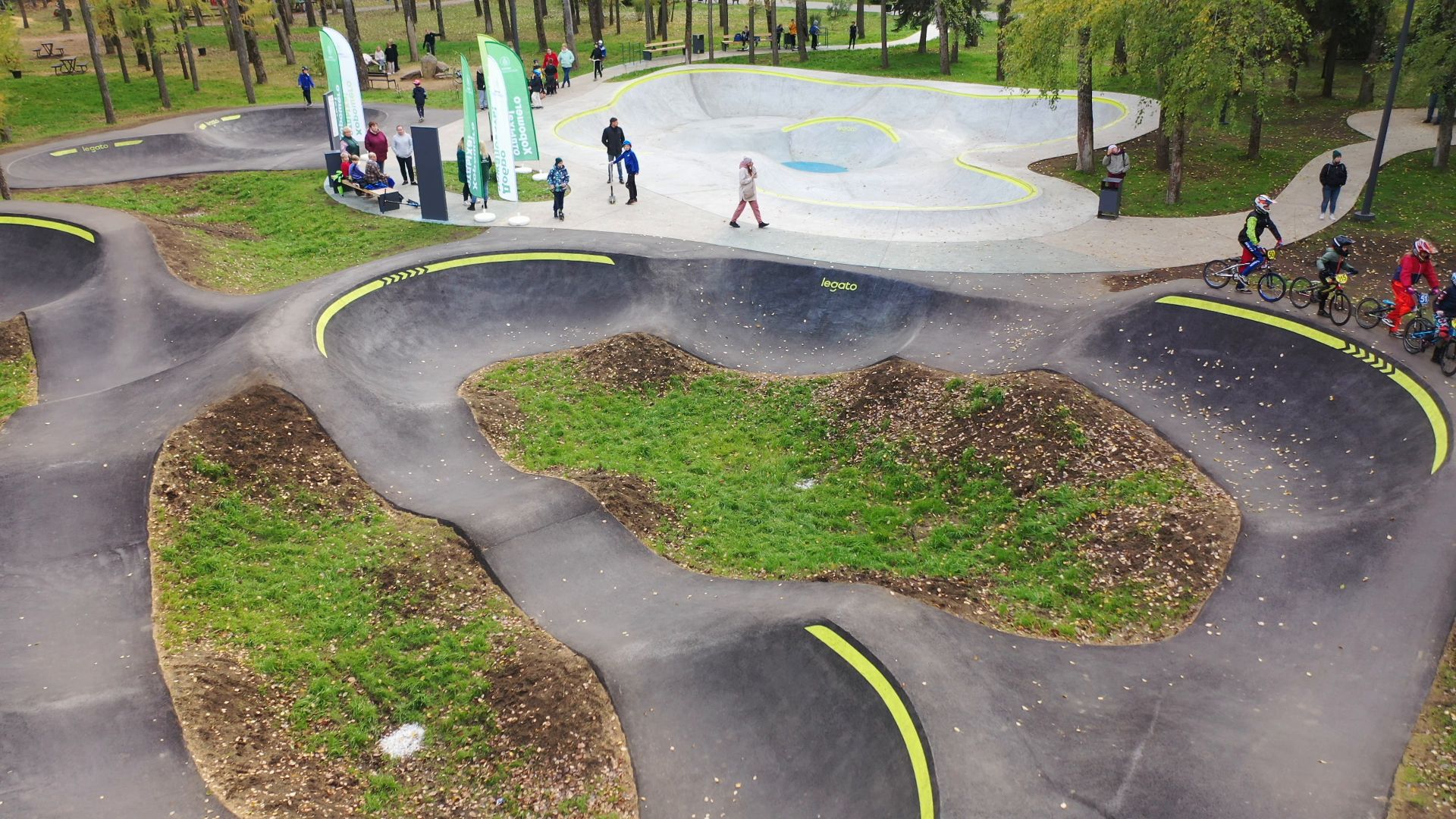 видео с коптера, парк, москворецкий,