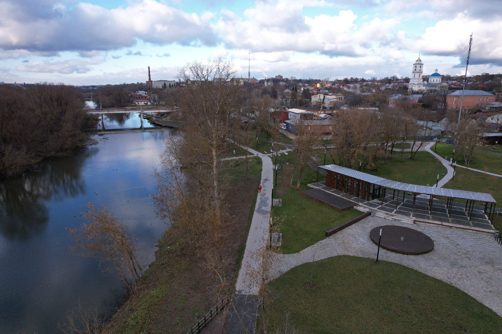 видео с коптера, парк, принарский,