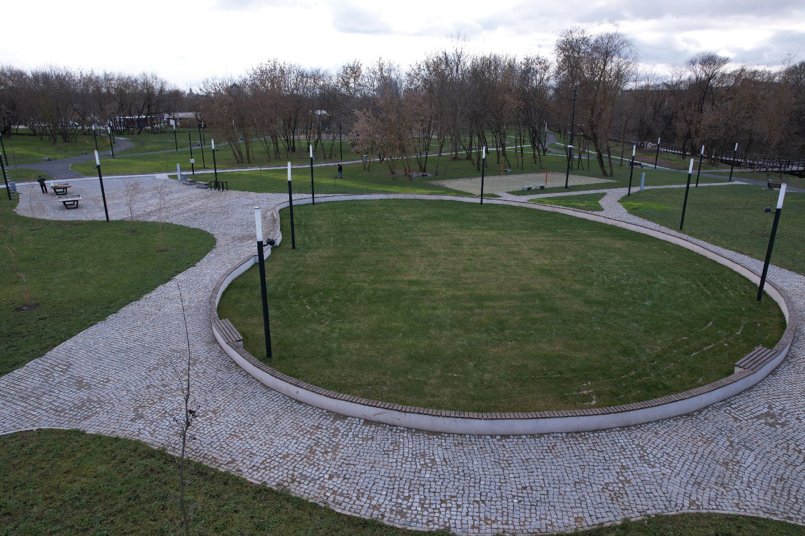 видео с коптера, парк, принарский,