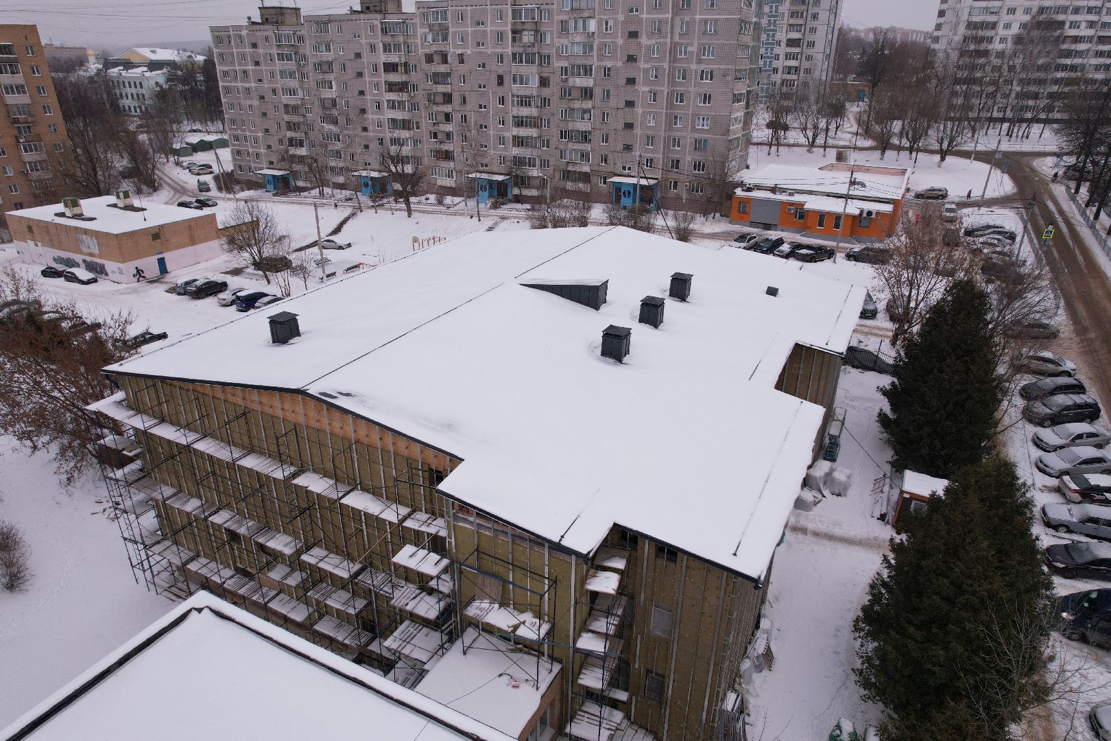 бриз, видео с коптера, бассейн,