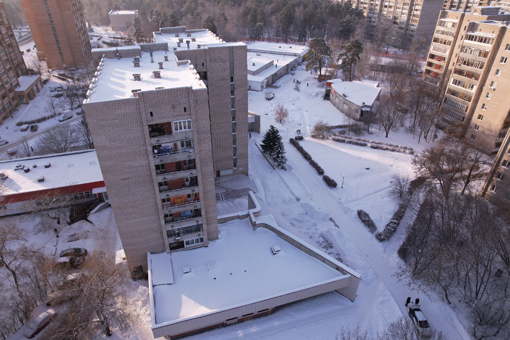 видео с коптера,