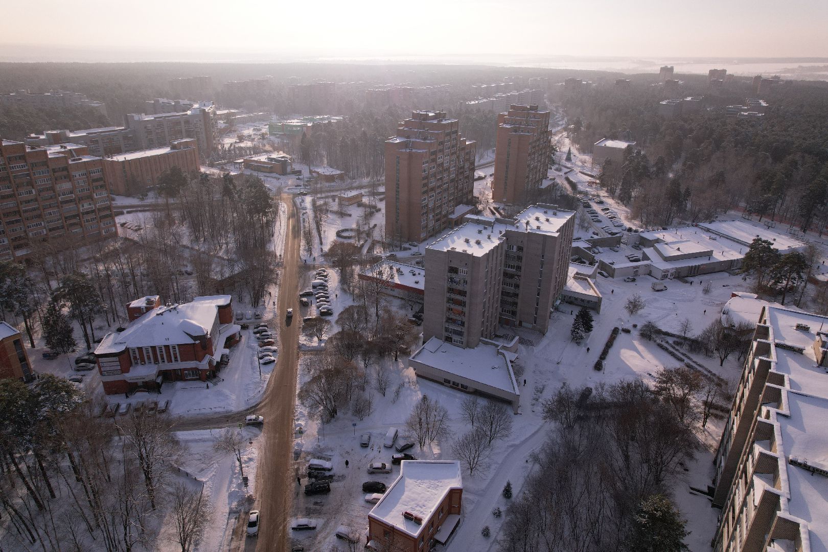 видео с коптера,