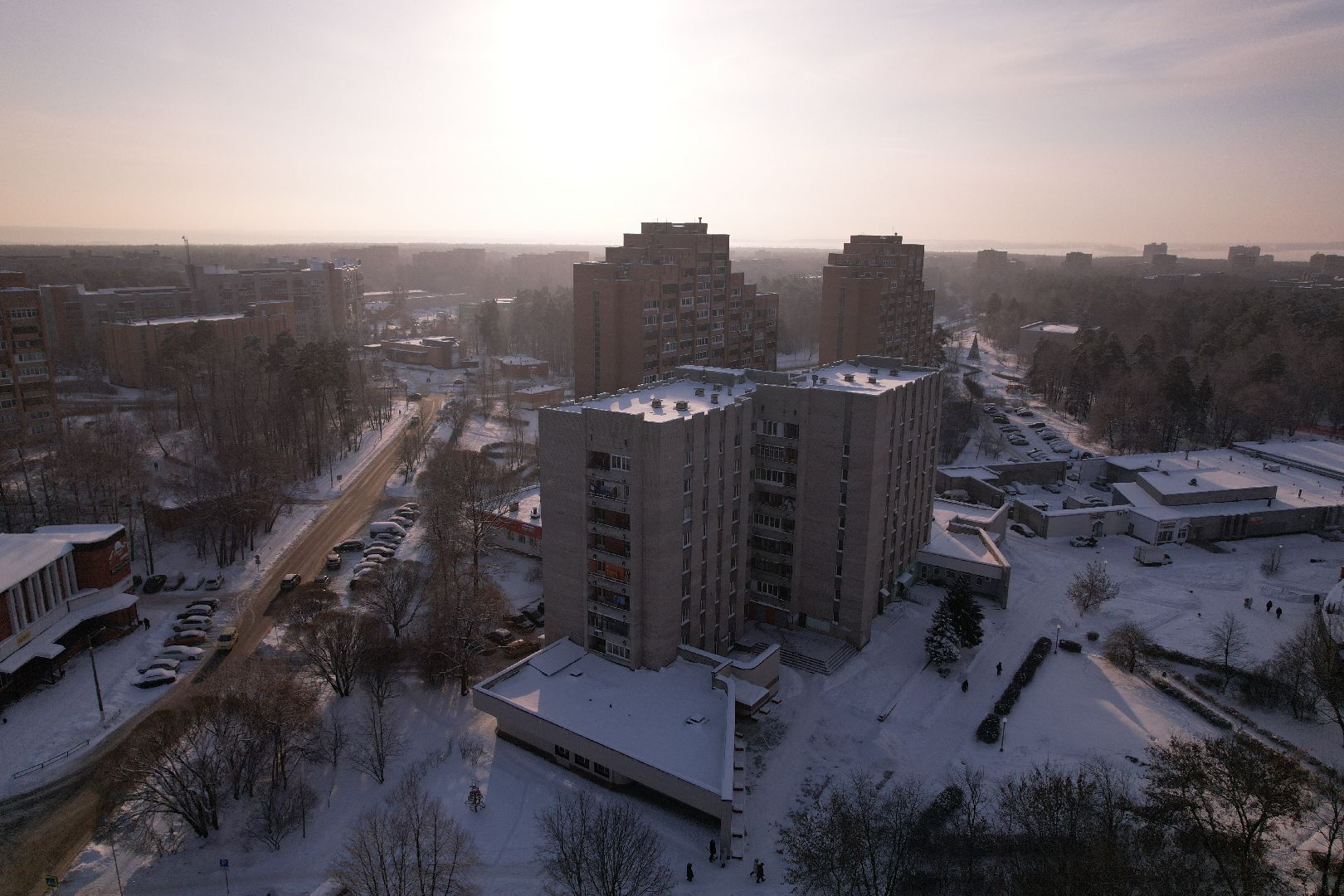 видео с коптера,