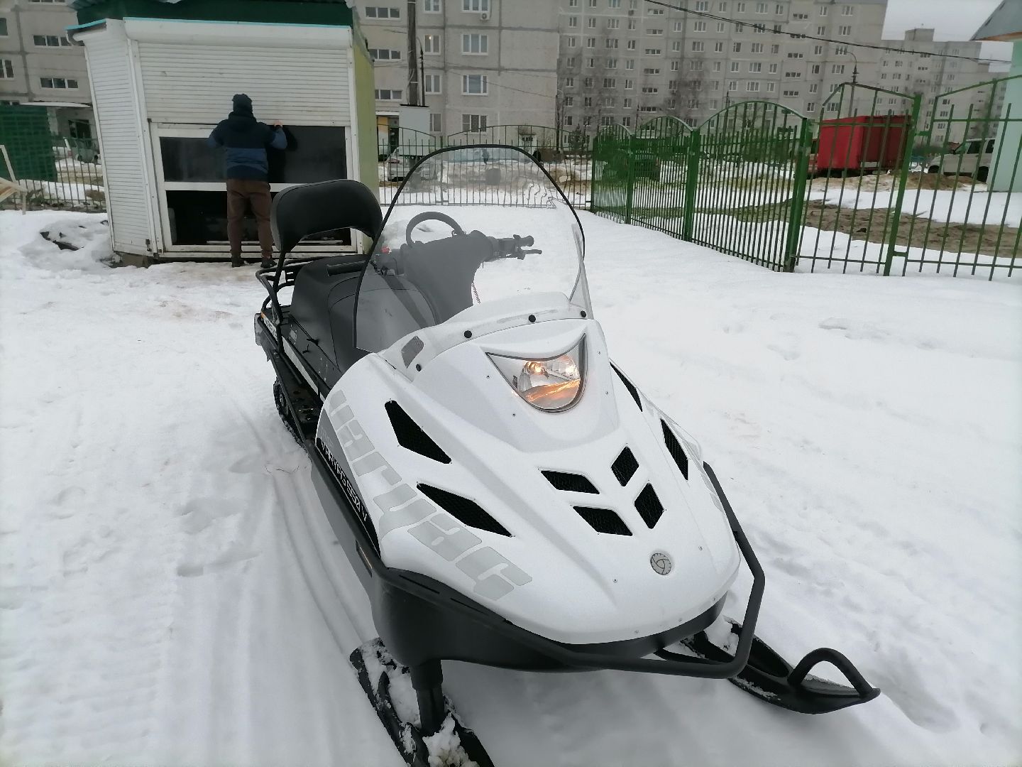 спорт подмосковья, лыжная трасса, снегоход для прокладки лыжной трассы,