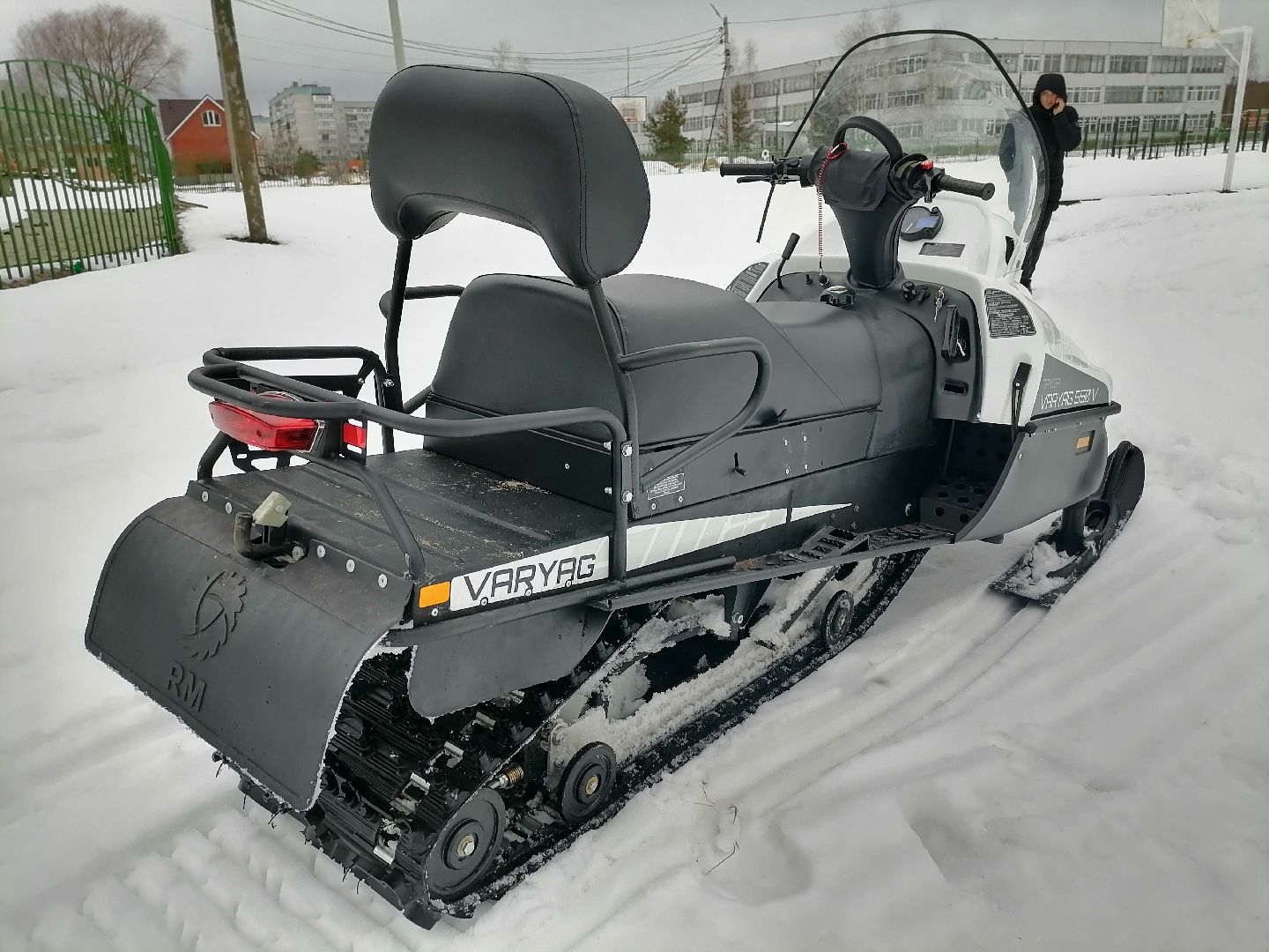 спорт подмосковья, лыжная трасса, снегоход для прокладки лыжной трассы,