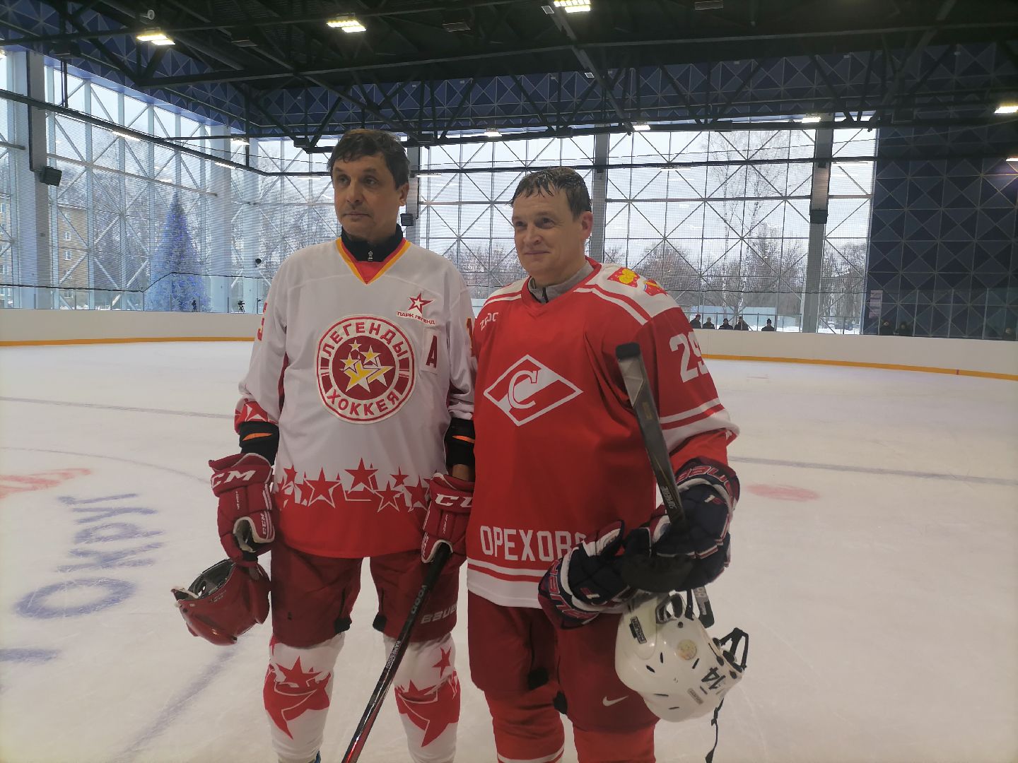 хоккей, ледовая арена, орехово зуево, дружеский матч, спорт подмосковья,