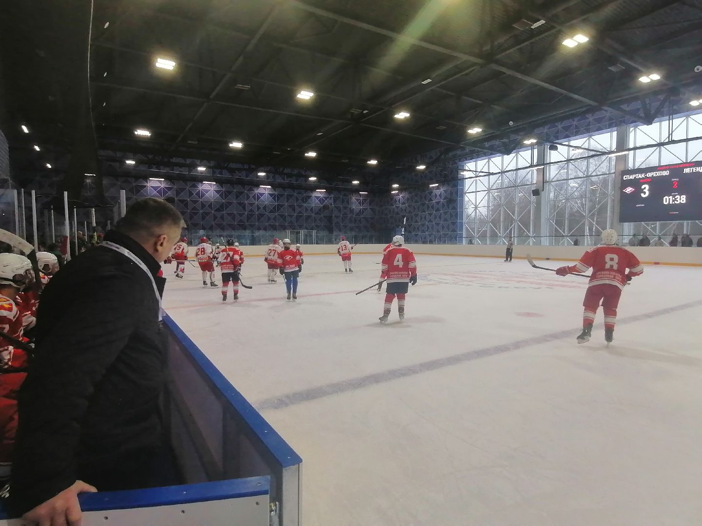 хоккей, ледовая арена, орехово зуево, дружеский матч, спорт подмосковья,