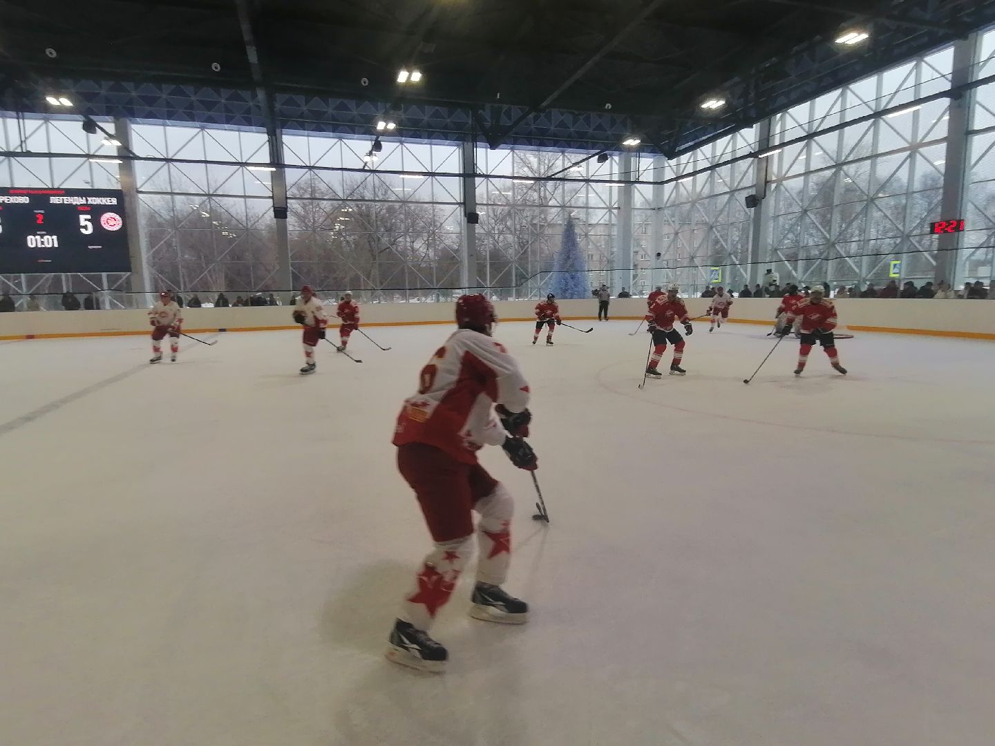 хоккей, ледовая арена, орехово зуево, дружеский матч, спорт подмосковья,