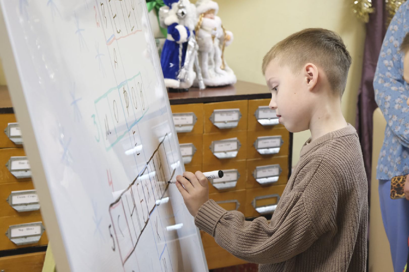 пущино, новый год, библиотека,