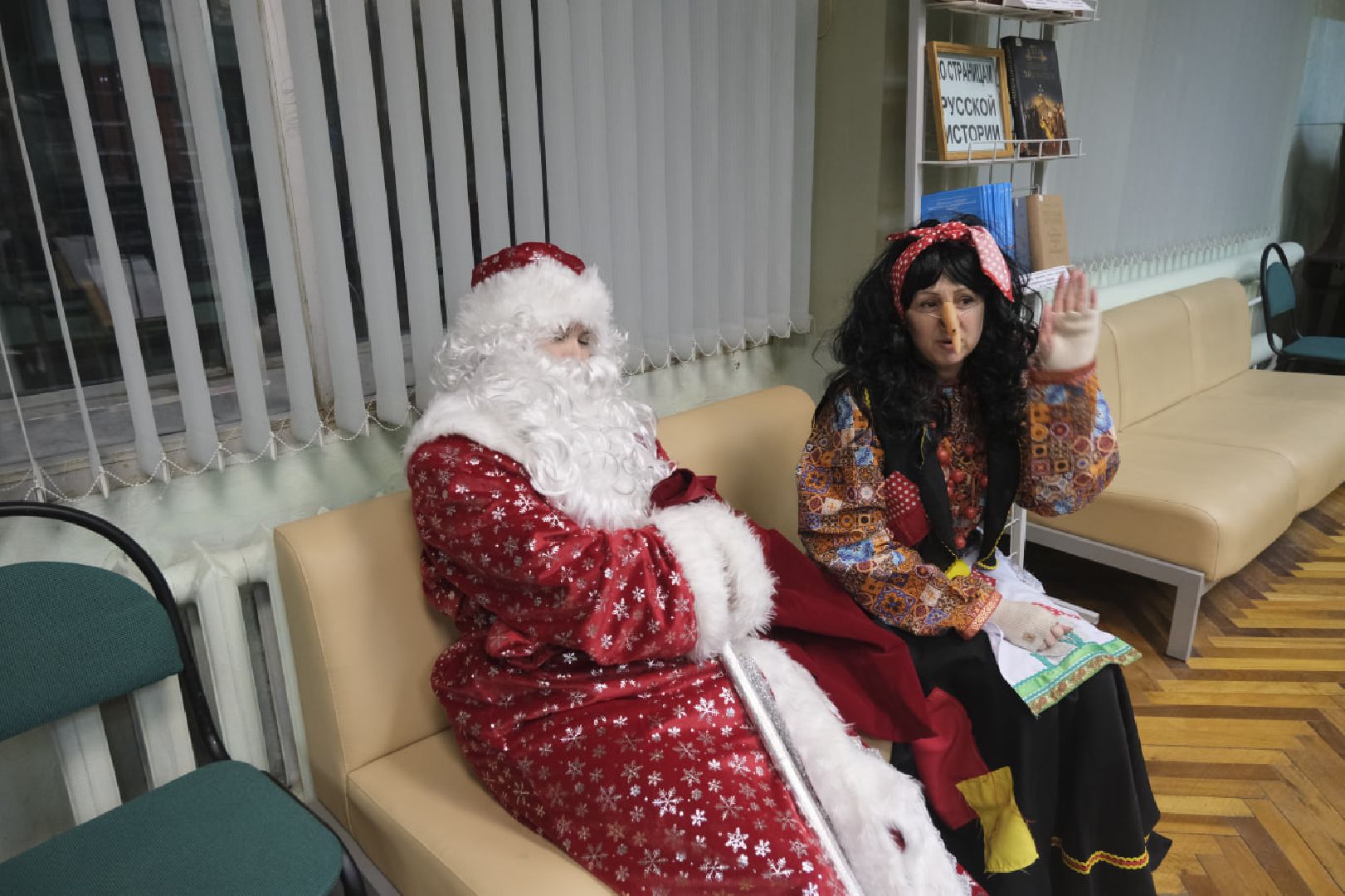 пущино, новый год, библиотека,