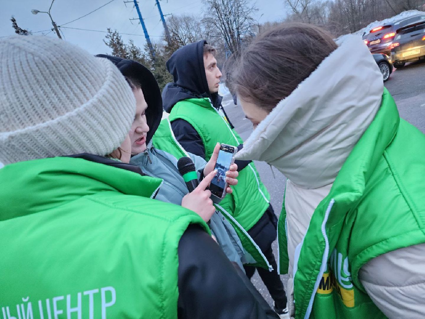 мытищи, новый год, молодежный центр импульс, флешмоб, Автофлешмоб,