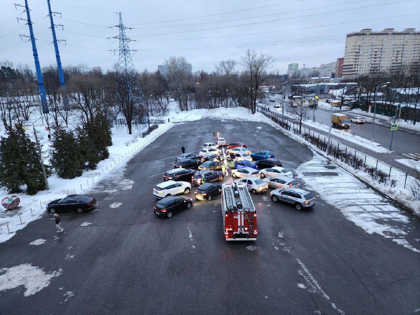 мытищи, новый год, молодежный центр импульс, флешмоб, Автофлешмоб,