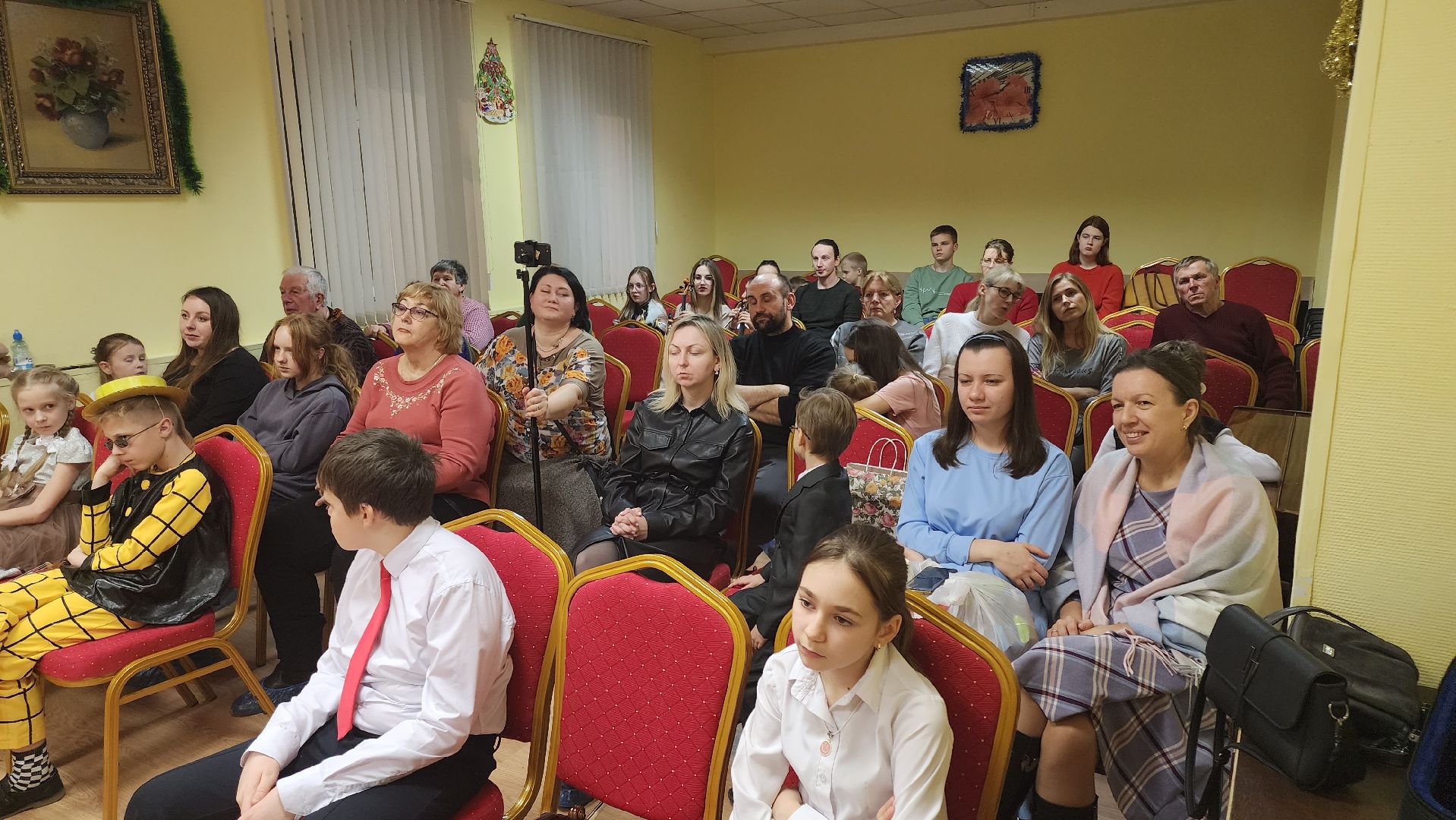 кашира, детская школа искусств, скрипка, отчетный концерт, новогодний концерт, юные скрипачи, лауреты,