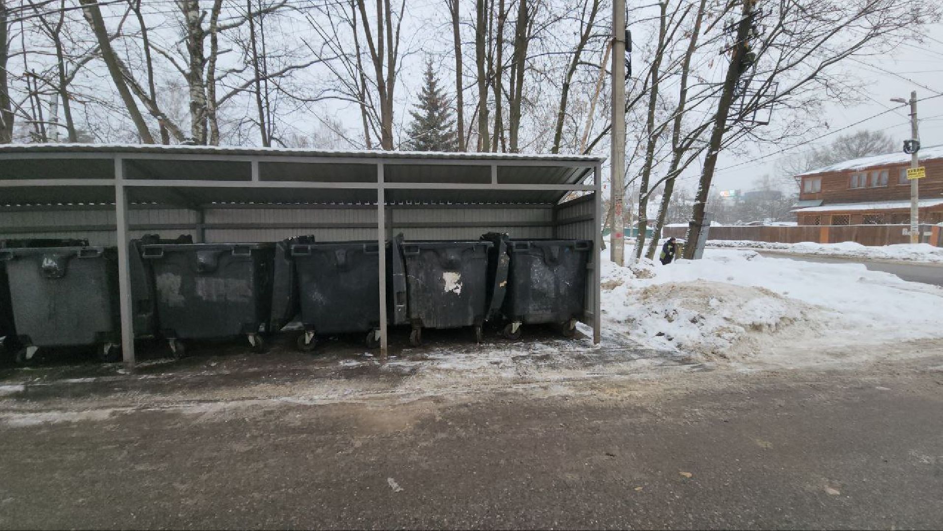 мытищи, Дружба, Клары Цеткин, Контейнерная площадка, ЖКХ, ЖКХ Подмосковье,