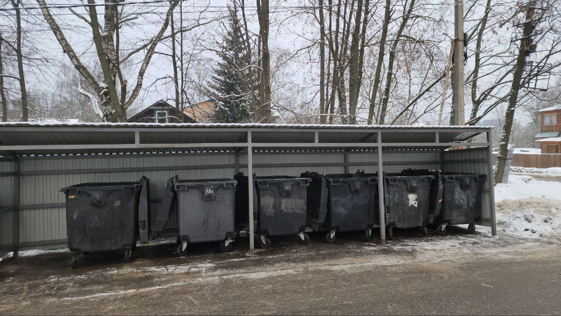 мытищи, Дружба, Клары Цеткин, Контейнерная площадка, ЖКХ, ЖКХ Подмосковье,