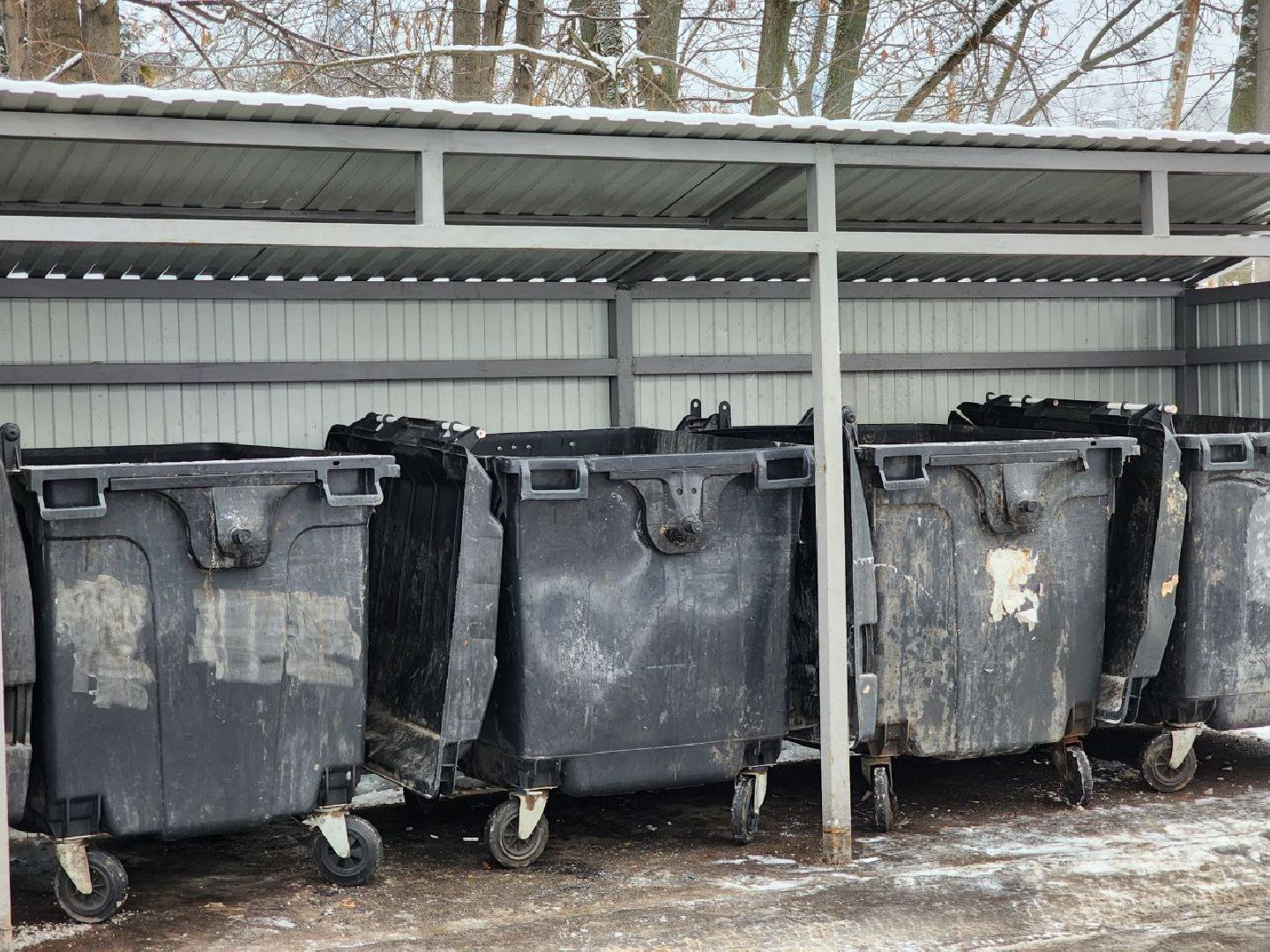 мытищи, Дружба, Клары Цеткин, Контейнерная площадка, ЖКХ, ЖКХ Подмосковье,