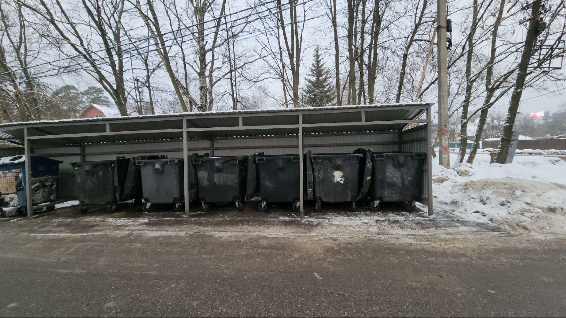 мытищи, Дружба, Клары Цеткин, Контейнерная площадка, ЖКХ, ЖКХ Подмосковье,