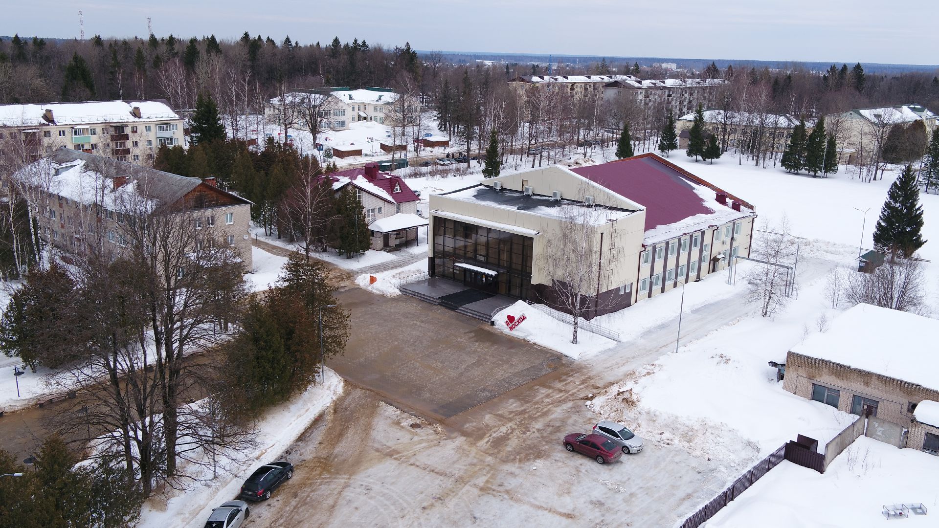 видео с коптера, истра, военный городок, благоустройство,