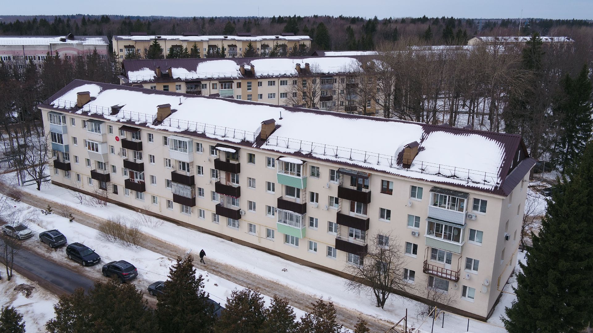 видео с коптера, истра, военный городок, благоустройство,