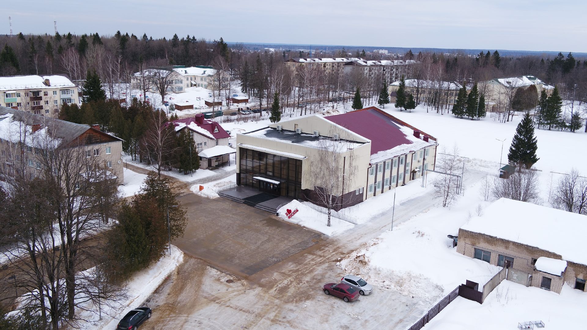 видео с коптера, истра, военный городок, благоустройство,
