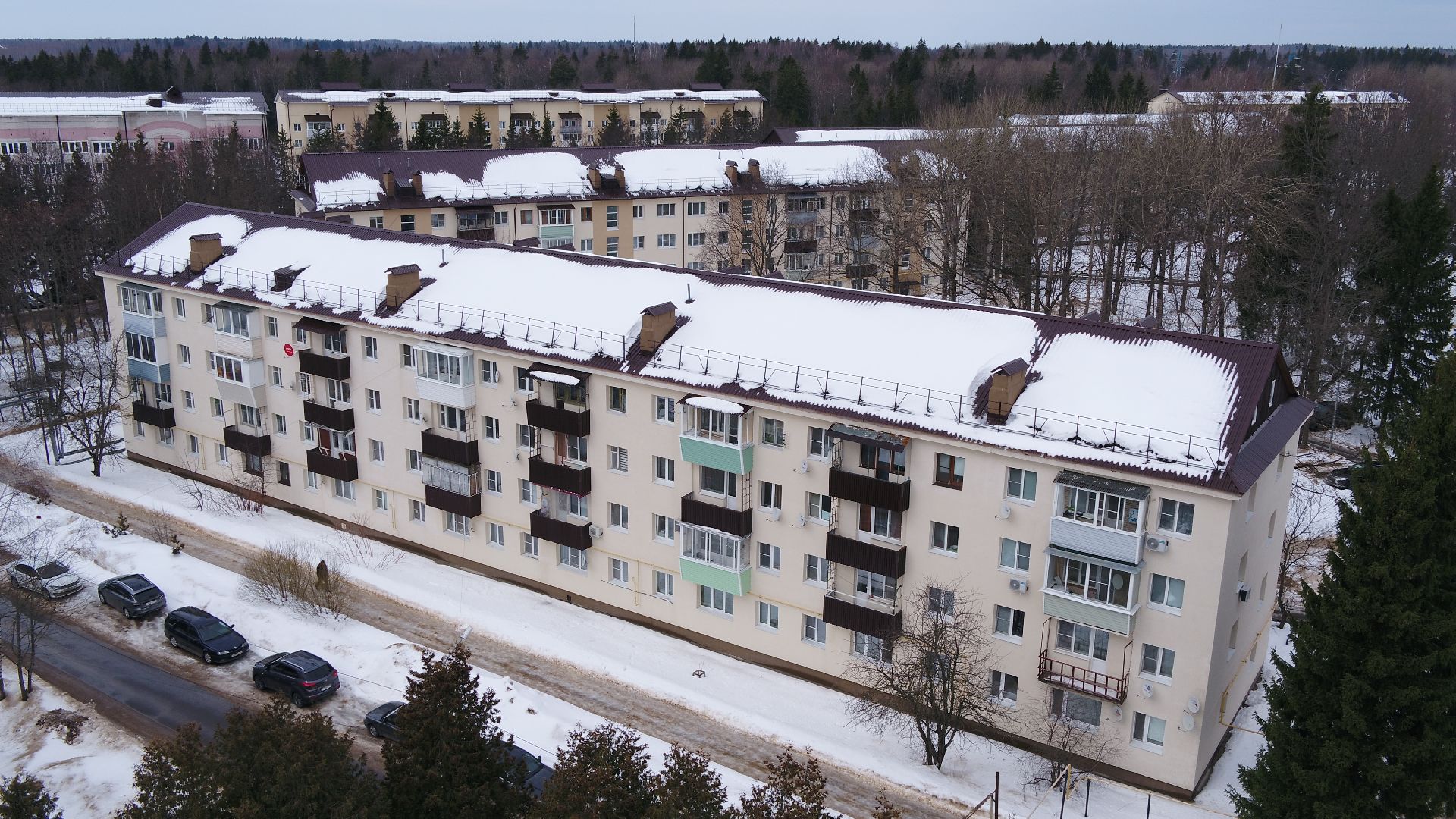 видео с коптера, истра, военный городок, благоустройство,