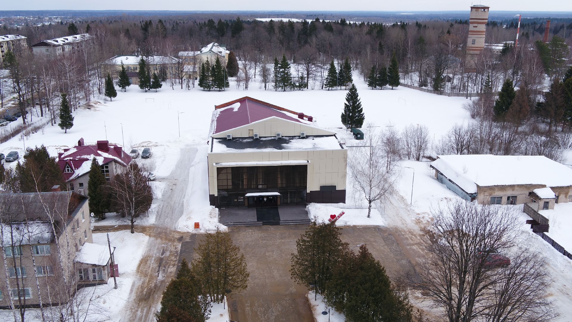 видео с коптера, истра, военный городок, благоустройство,