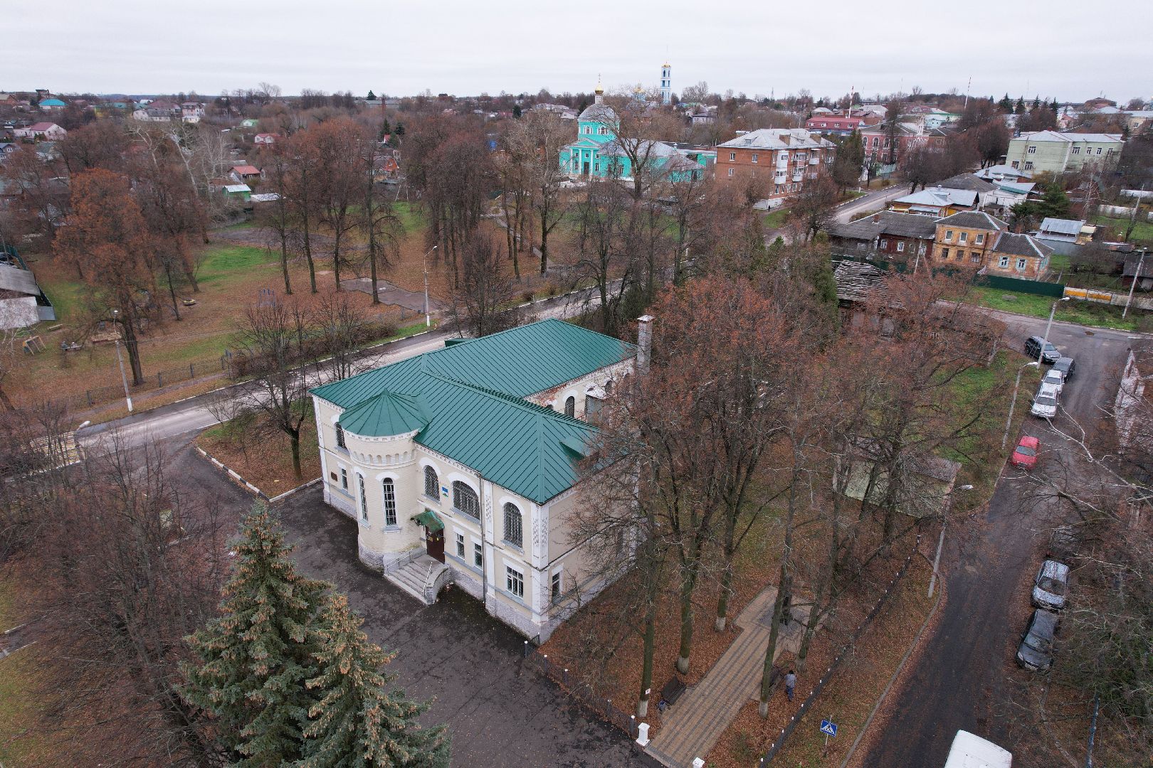 видео с коптера, кашира, музей, культура,