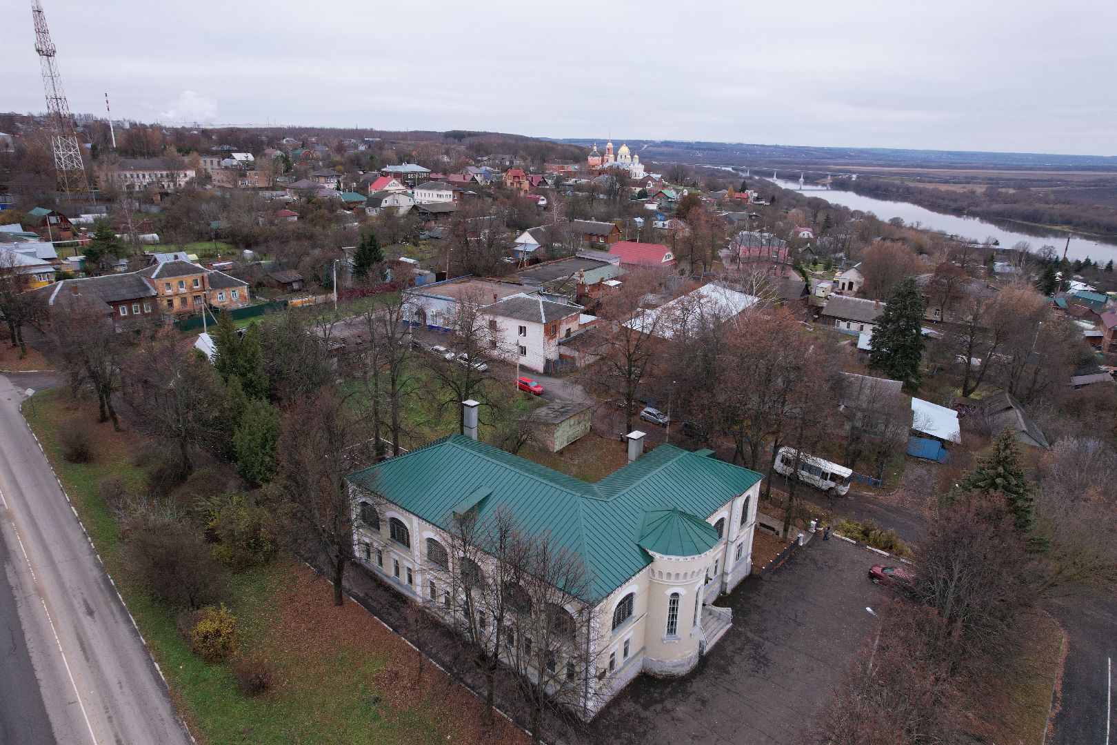 видео с коптера, кашира, музей, культура,