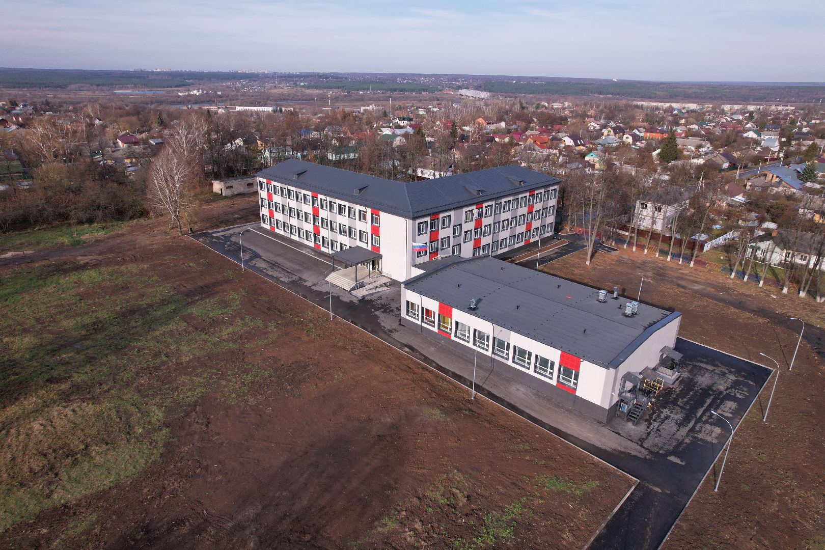 видео с коптера, кашира, образование, строительство,