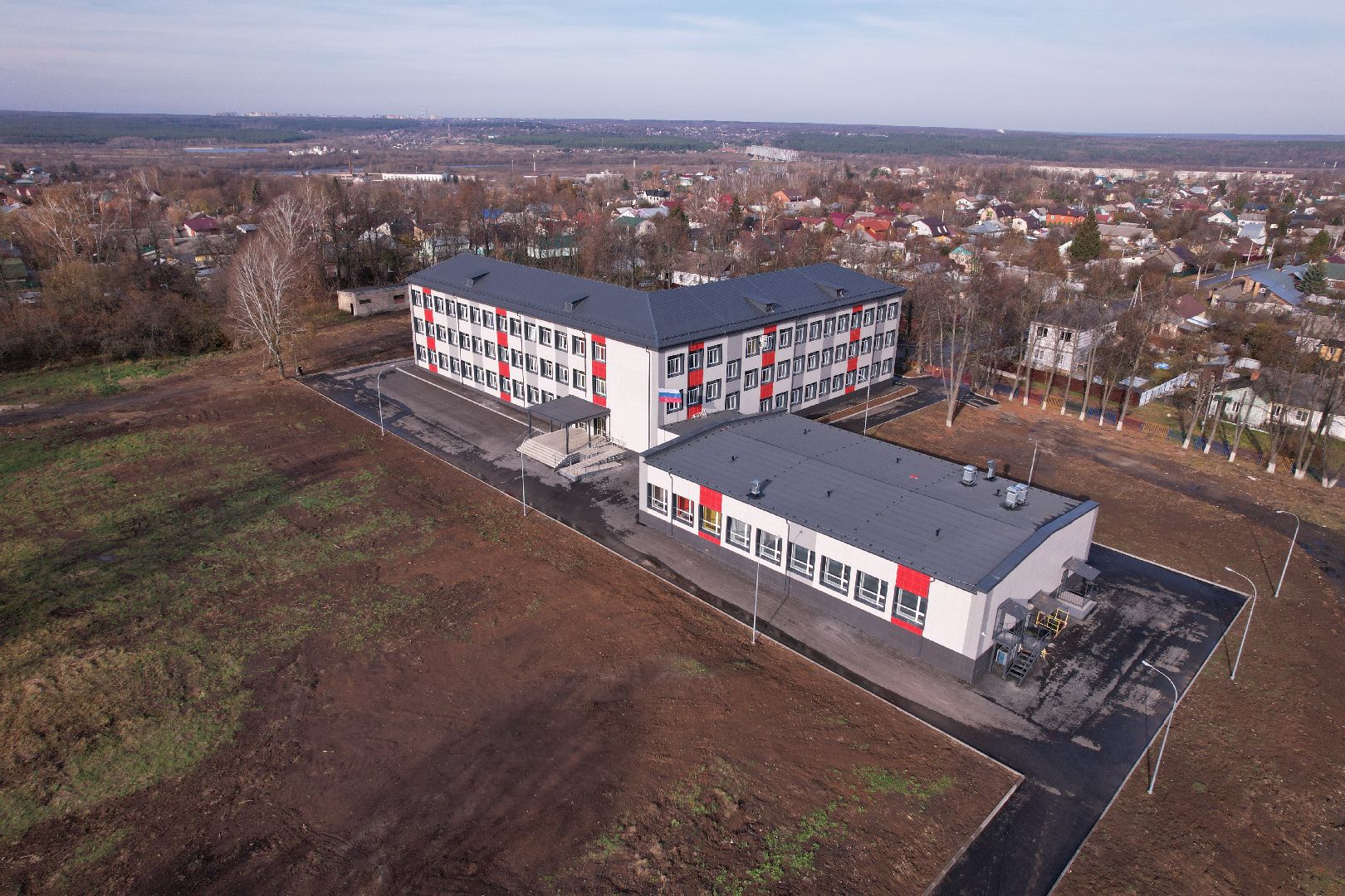 видео с коптера, кашира, образование, строительство,