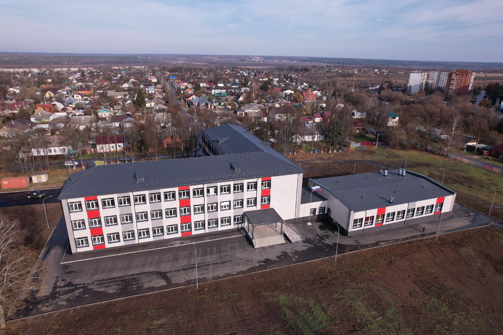 видео с коптера, кашира, образование, строительство,