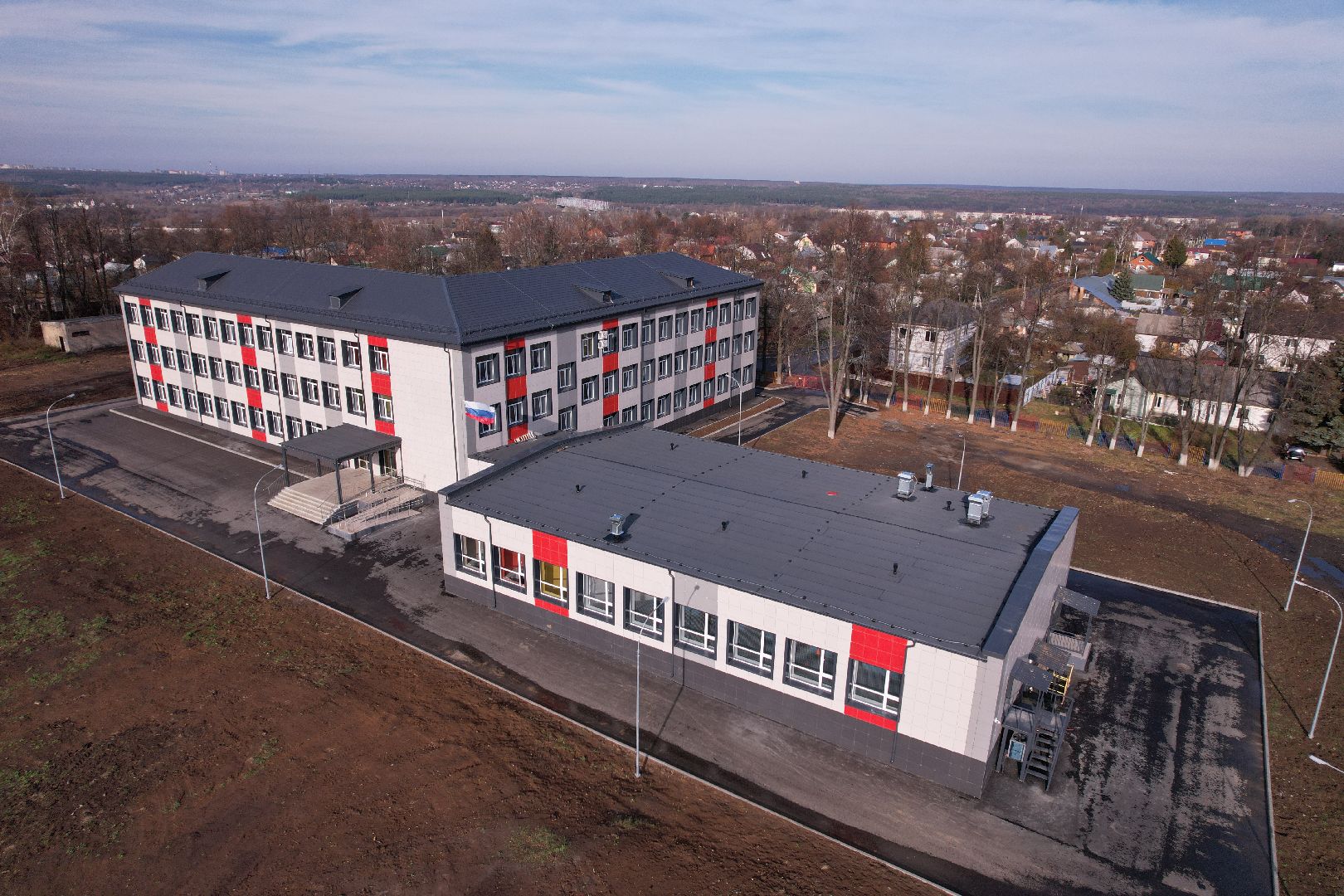 видео с коптера, кашира, образование, строительство,