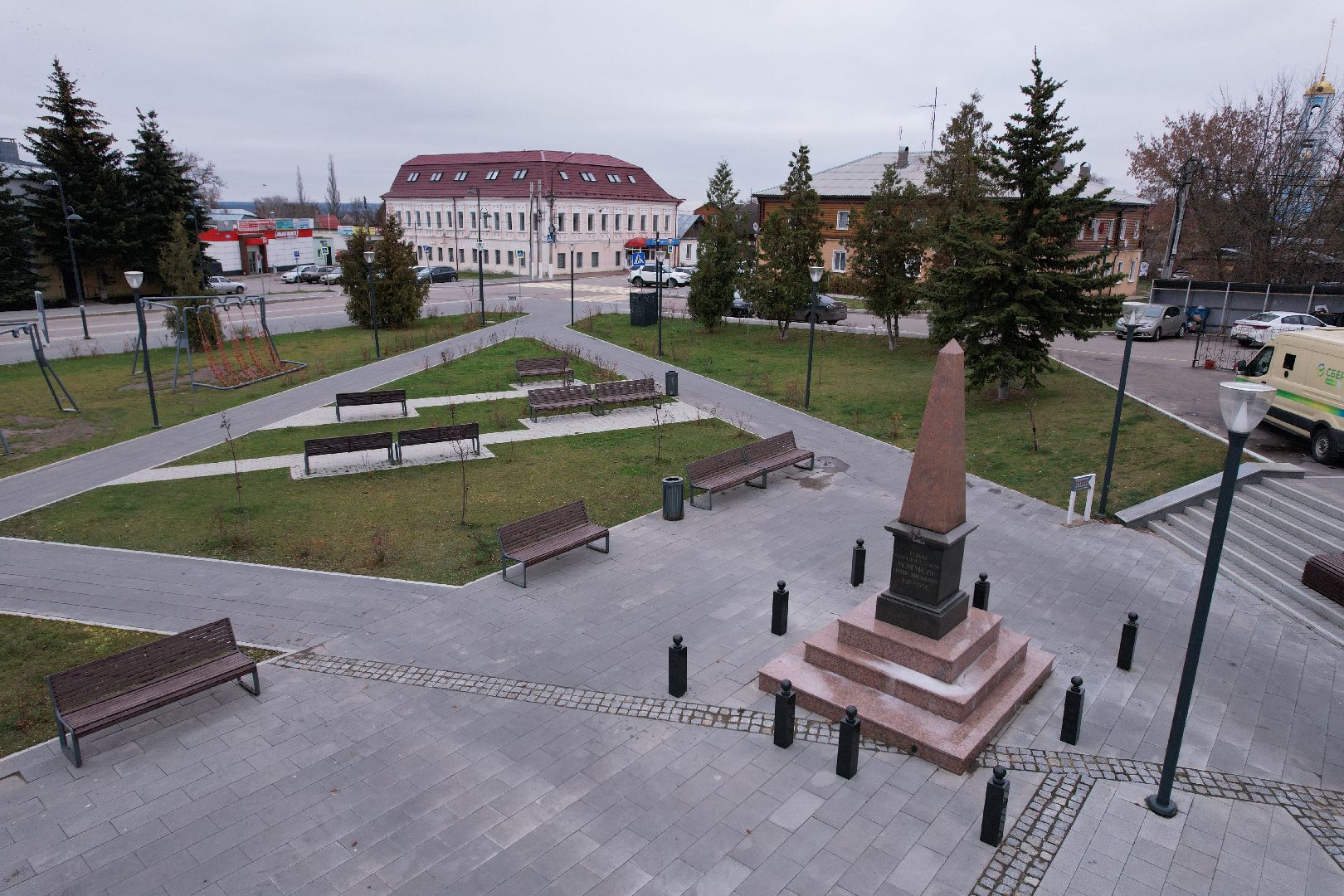 видео с коптера, благоустройство, кашира,