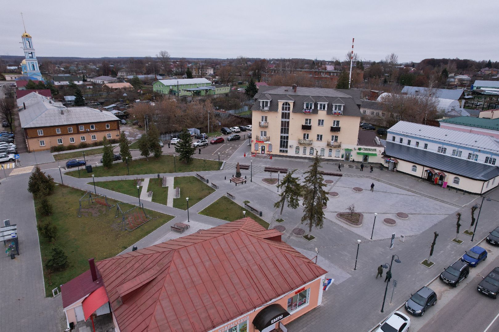 видео с коптера, благоустройство, кашира,