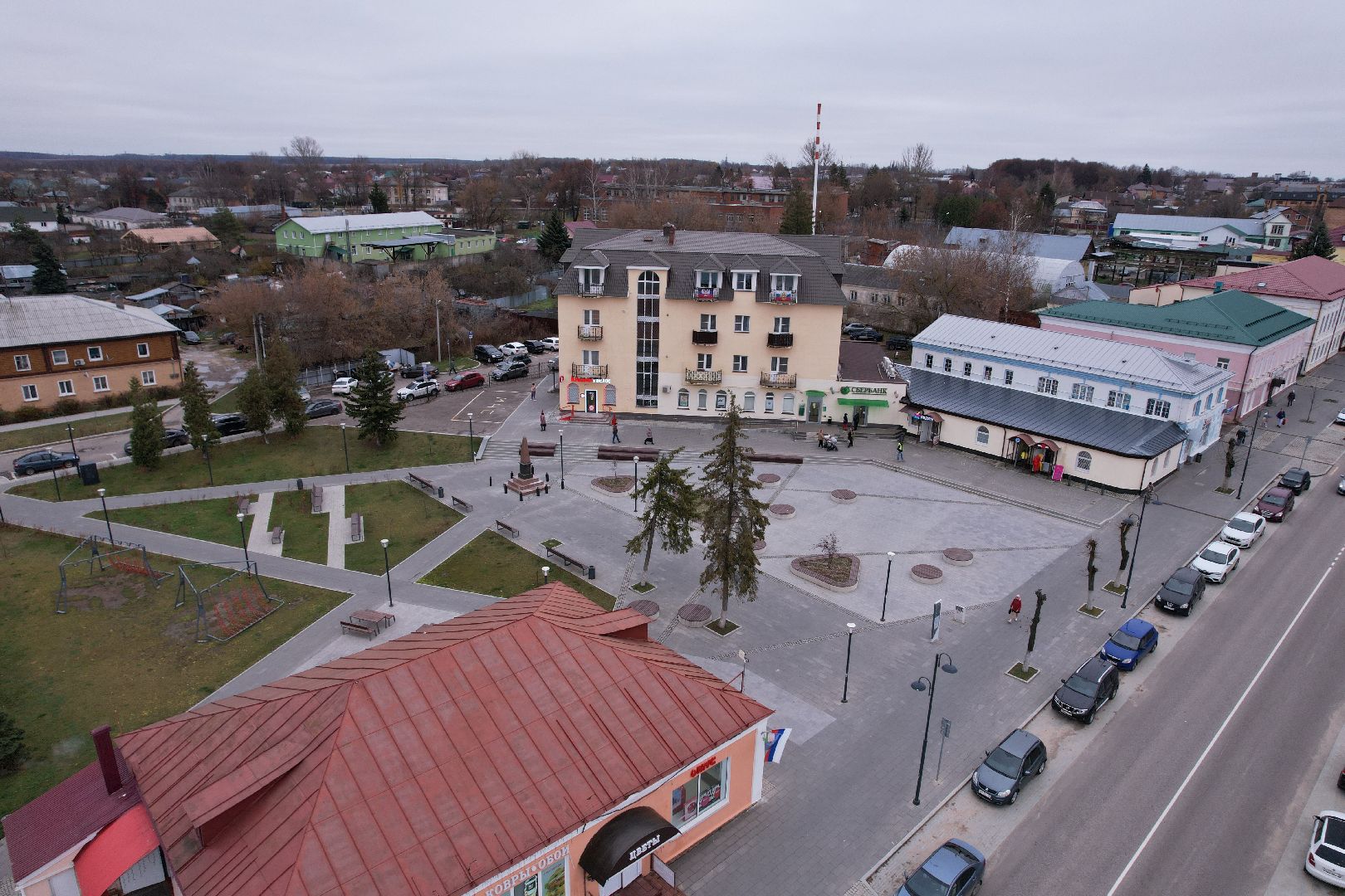 видео с коптера, благоустройство, кашира,